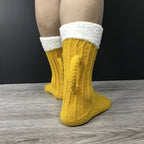 Yellow beer novelty socks, beer mug design, front view