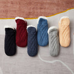 Non-slip slipper socks in all colours, every colour lined up side by side