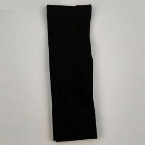 Black plus size over the knee socks, flat lay showing the full length